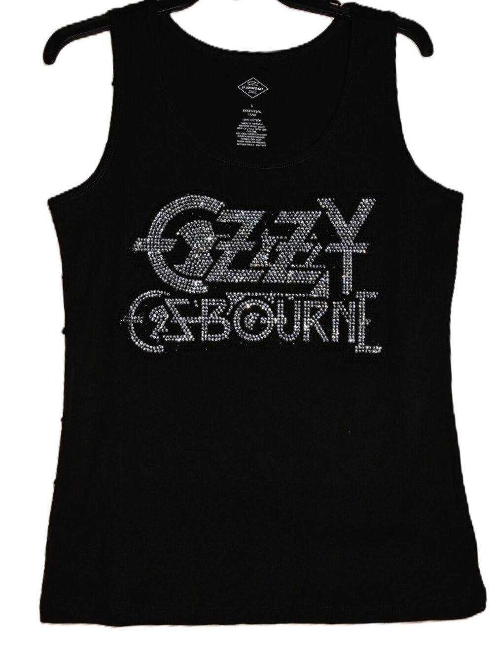 Ozzy Osbourne Rhinestone bling black sleeveless tank XS,S,M,L,XL,XXL, …